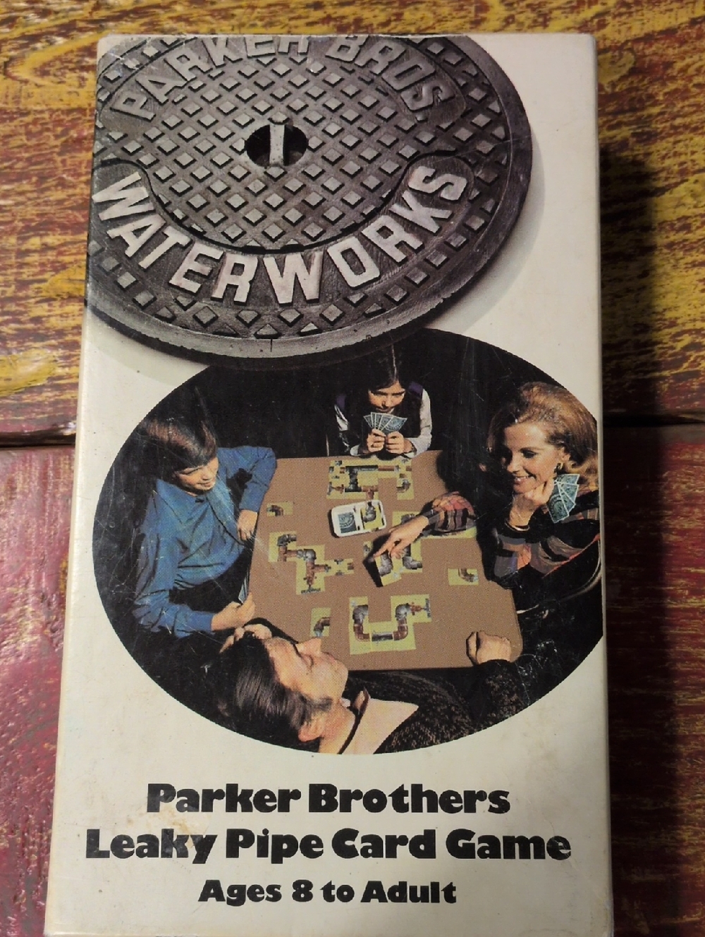 Waterworks- Parker Brothers Leaky Pipe Card Game - Vintage Box